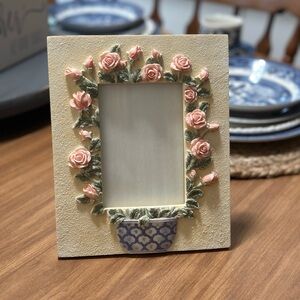 Antique floral frame